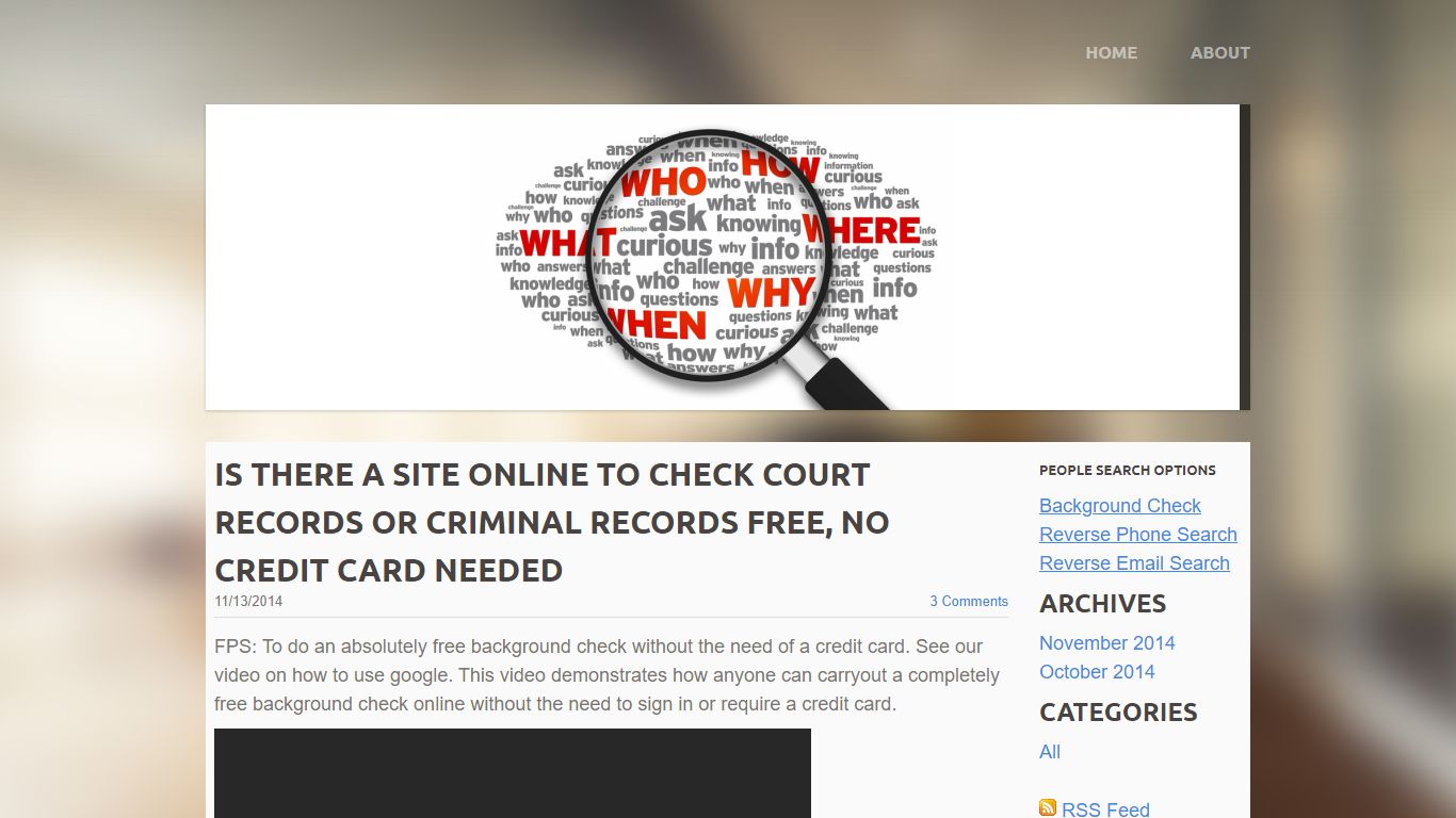 Is there a site online to check court records or criminal records FREE ...